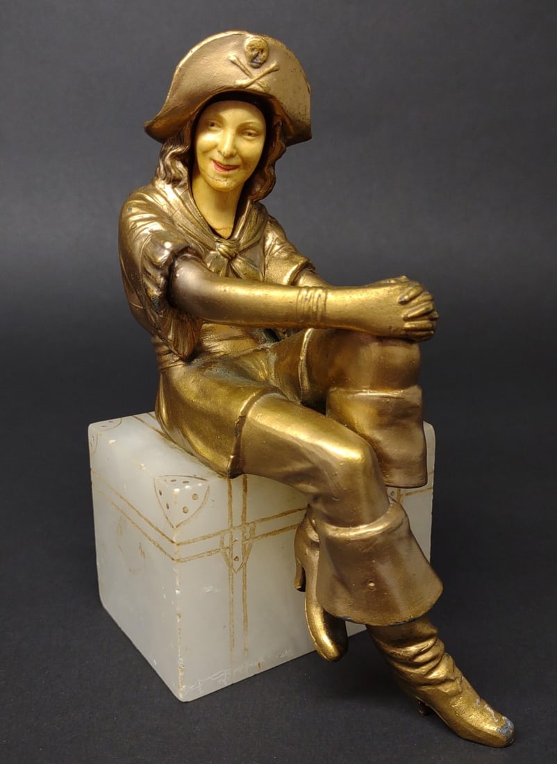 J.B. Hirsch Art Deco Pirate Sculpture (1 of 9)