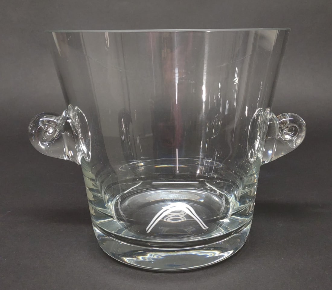 Tiffany & Co Crystal Scroll Ice Bucket (Signed) (1 of 7)