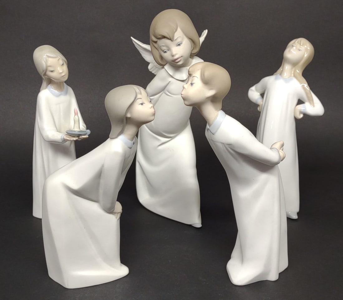 5 Lladro Porcelain Figures Boys, Girls & Angle (1 of 10)