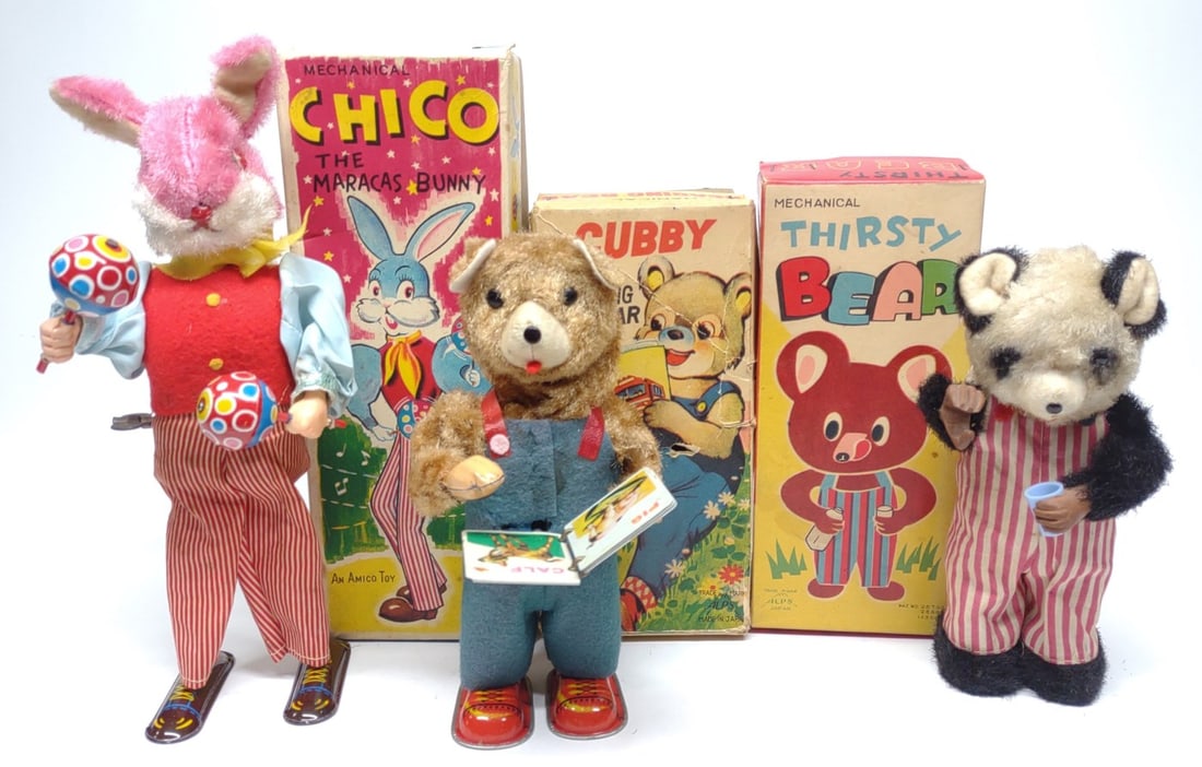 3 Japan Alps Wind-up Toys w/ Boxes (1 of 7)