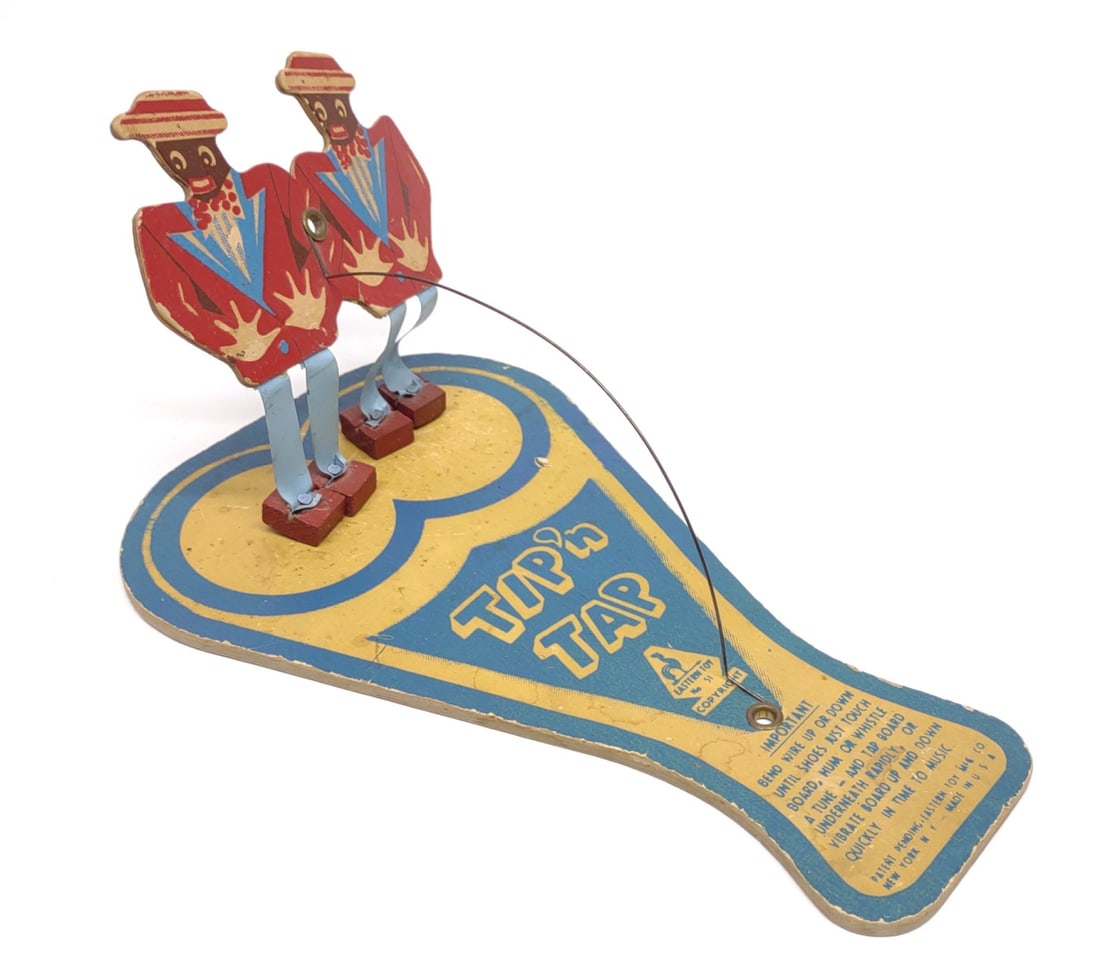 1920s Tip'n Tap Dancing Minstrel Paddle Toy (1 of 6)