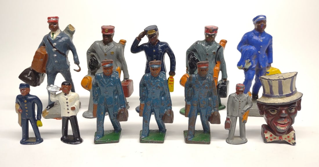 Lead & Metal Bellhop Toy Figures (1 of 8)