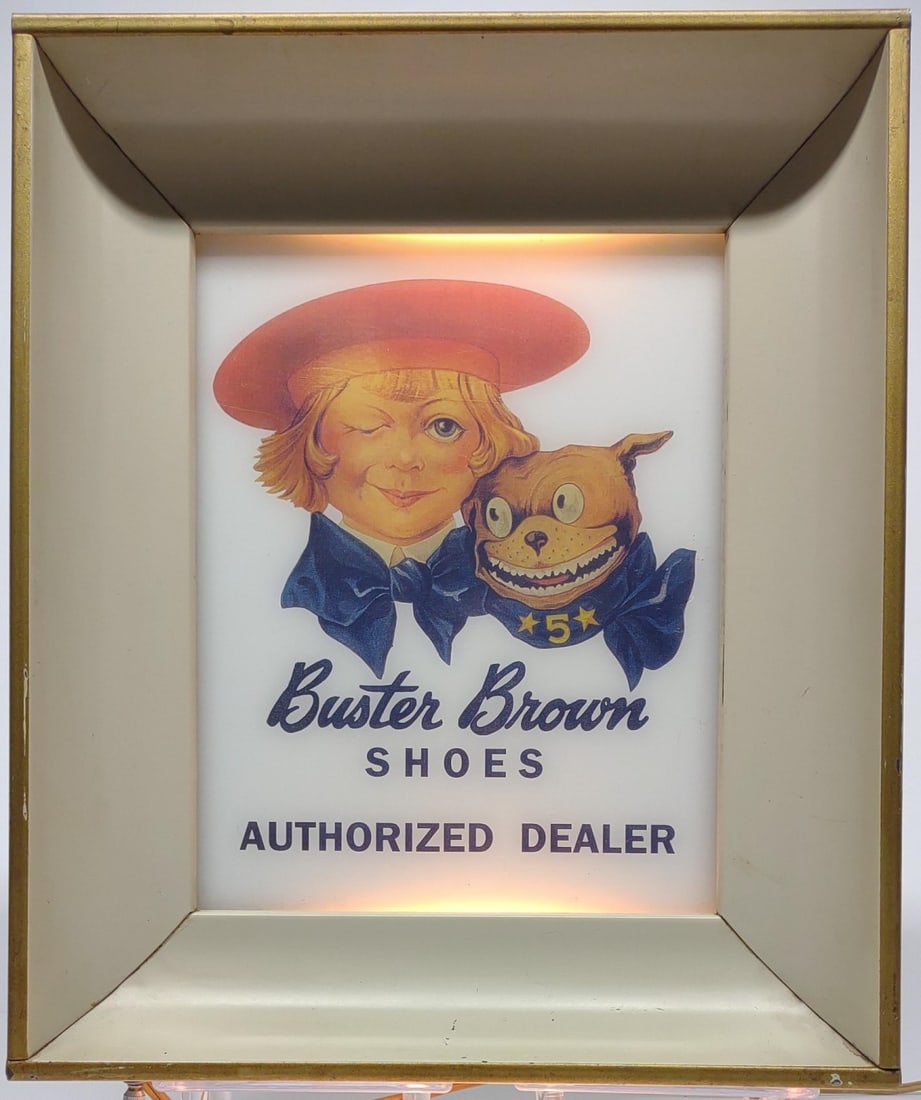 Buster Brown Shoes Lighted Dealer Sign (1 of 8)