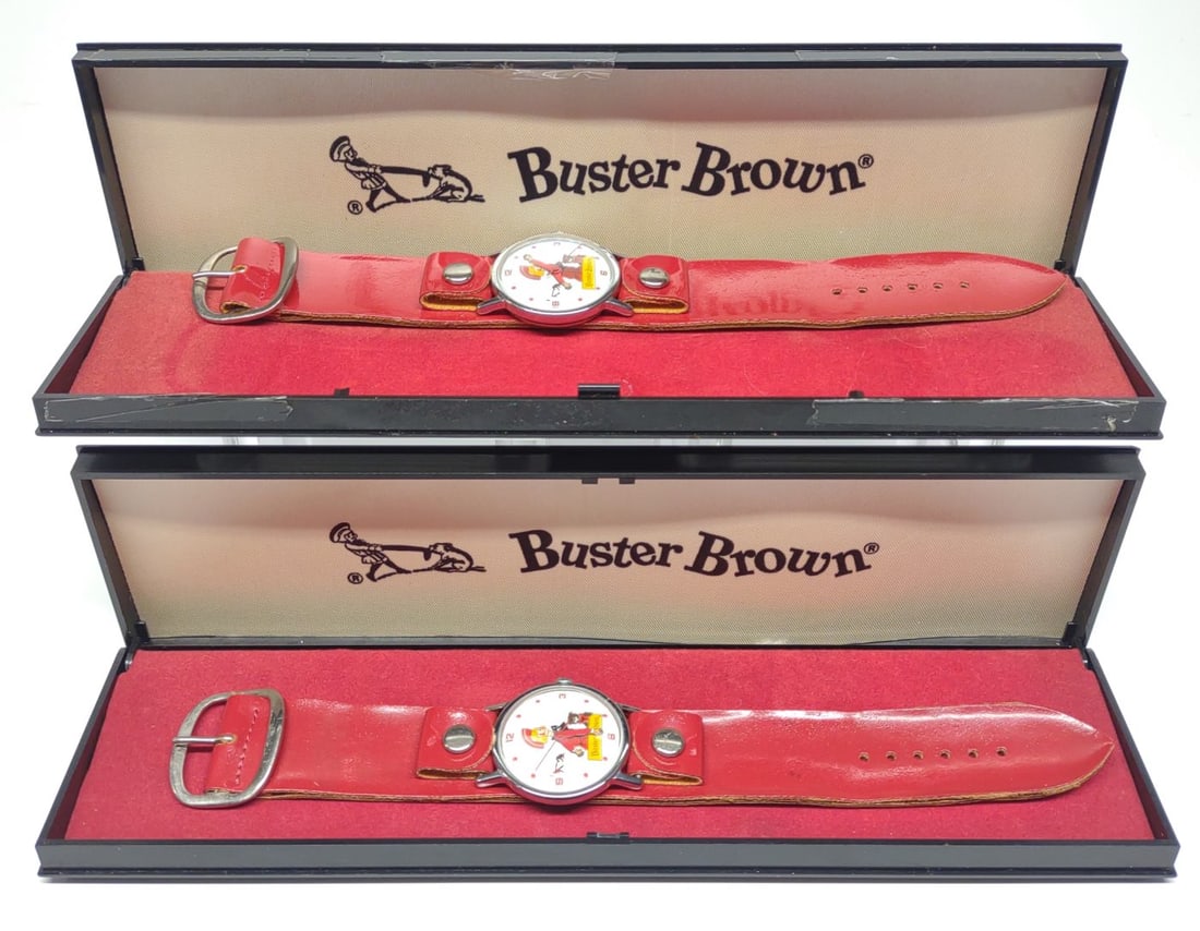 2 Buster Brown Wrist Watches w/ Boxes (1 of 9)