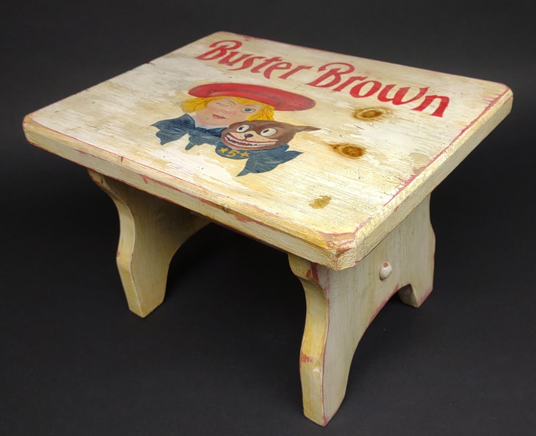 Buster Brown Hand Painted Childs Step Stool (1 of 6)
