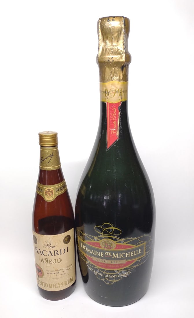 3' Tall Store Display Champagne Bottle & Rum Bank (1 of 9)