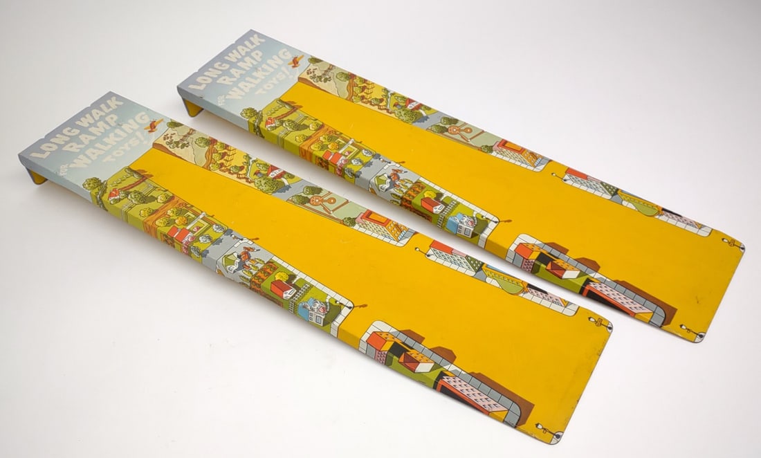 2 Tin Litho Long Walk Ramps for Walking Toys (1 of 5)