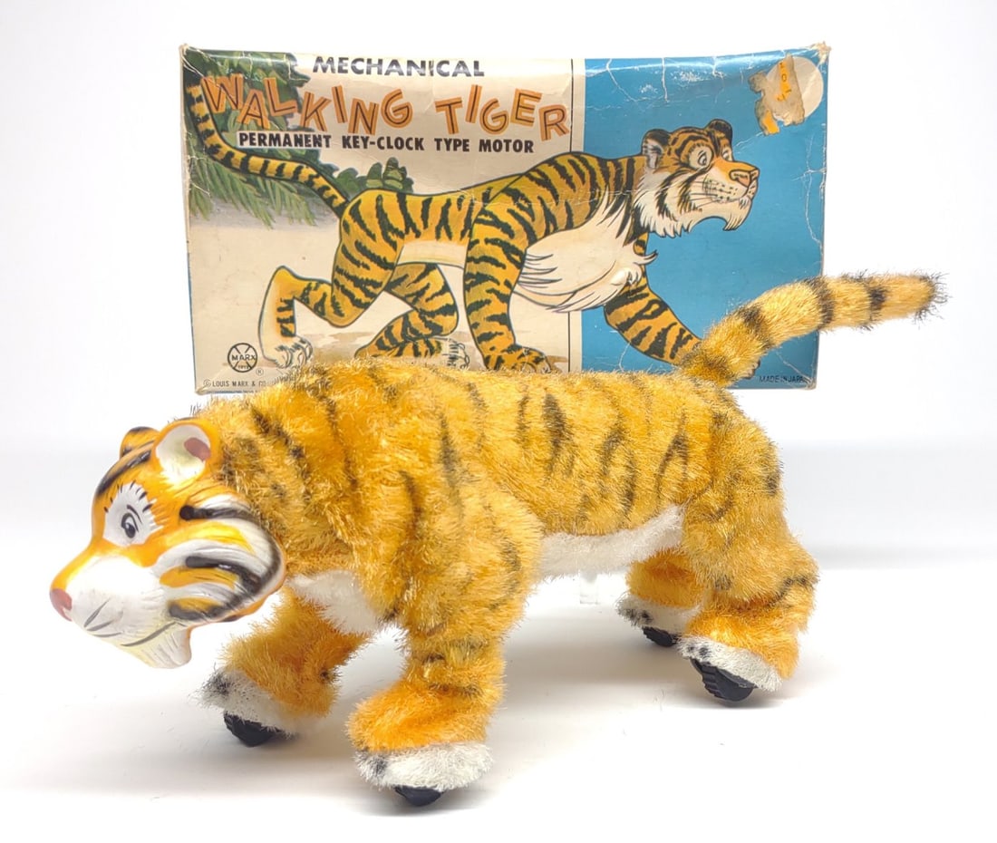 Marx Wind-up Walking & Growling Tiger w/ Box (1 of 11)
