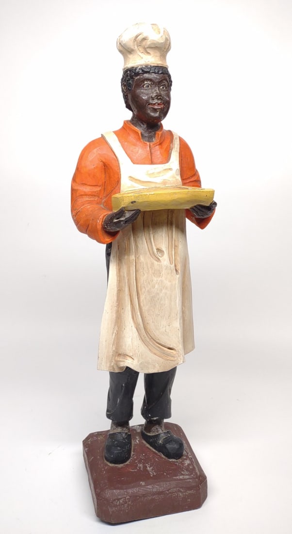 25" tall Chef Figure / Statuette Holding Tray (1 of 11)
