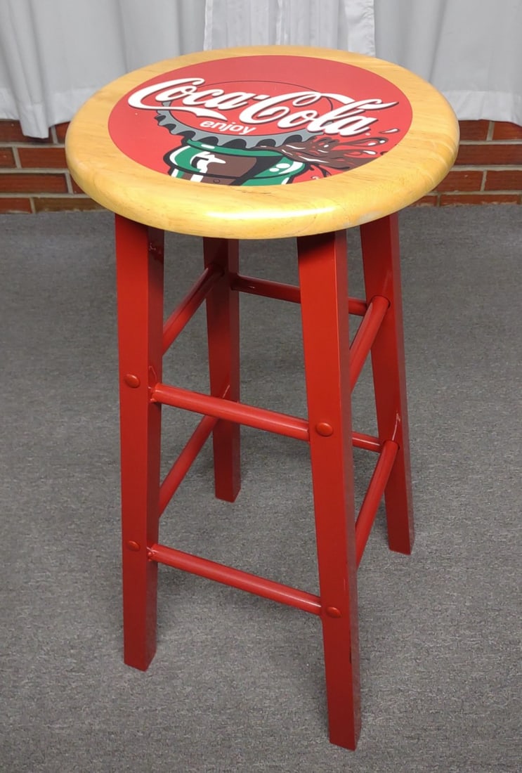 29" Coca Cola Bar Stool (1 of 5)