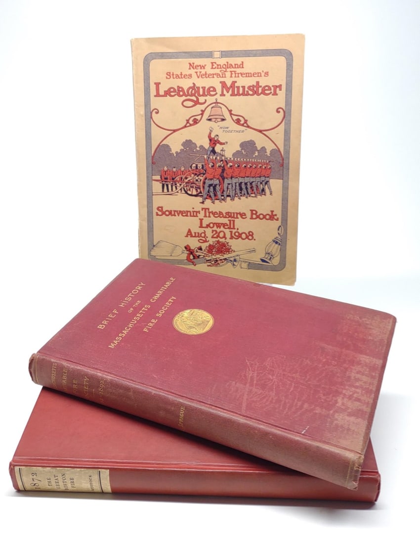 3 New England Antique Fireman Books (1 of 15)