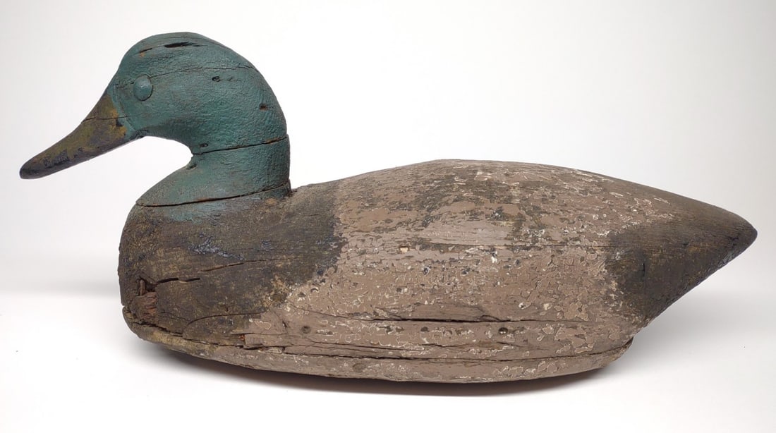 Old New Jersey Hollow Mallard Duck Decoy (1 of 7)