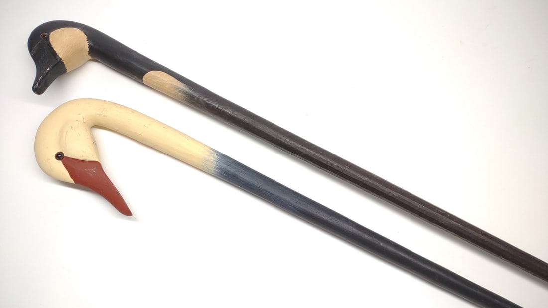 2 Canada & Snow Goose Walking Canes (1 of 8)