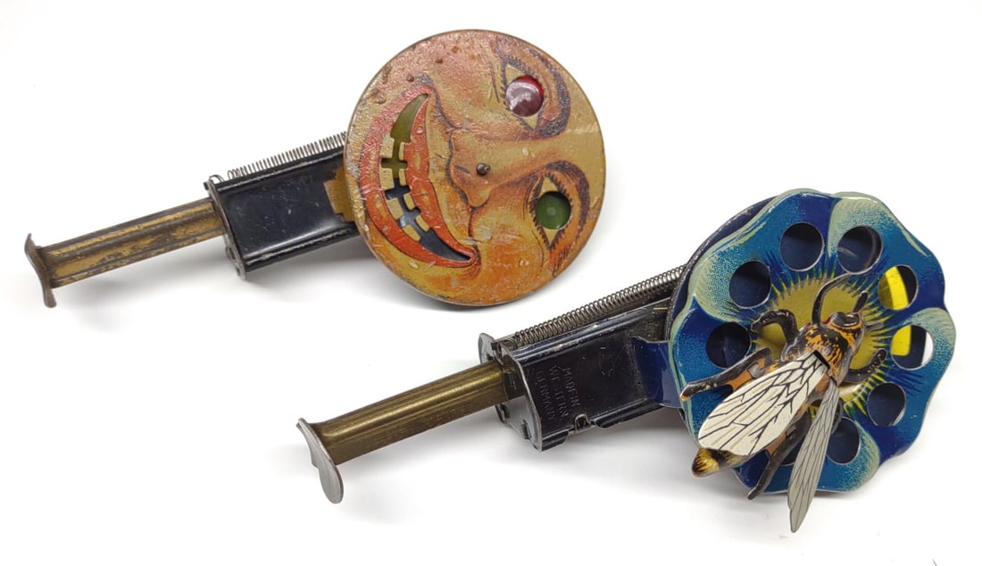 2 Early German Tin Sparkler Toys (1 of 9)