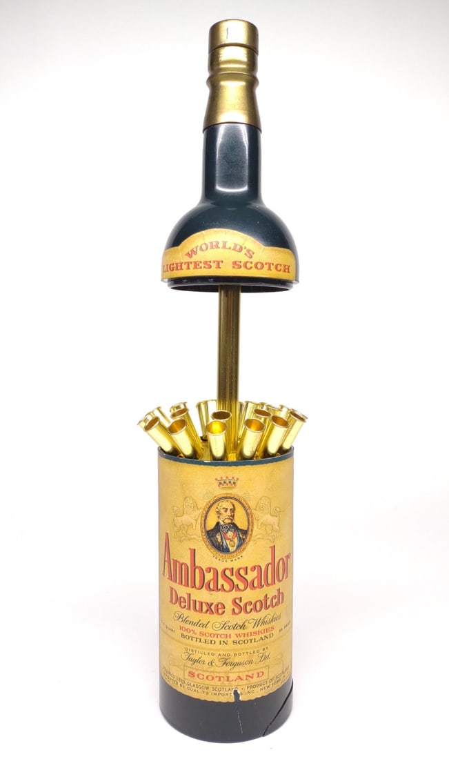 Vtg Cigarette Dispenser Whiskey Bottle / Music Box (1 of 11)