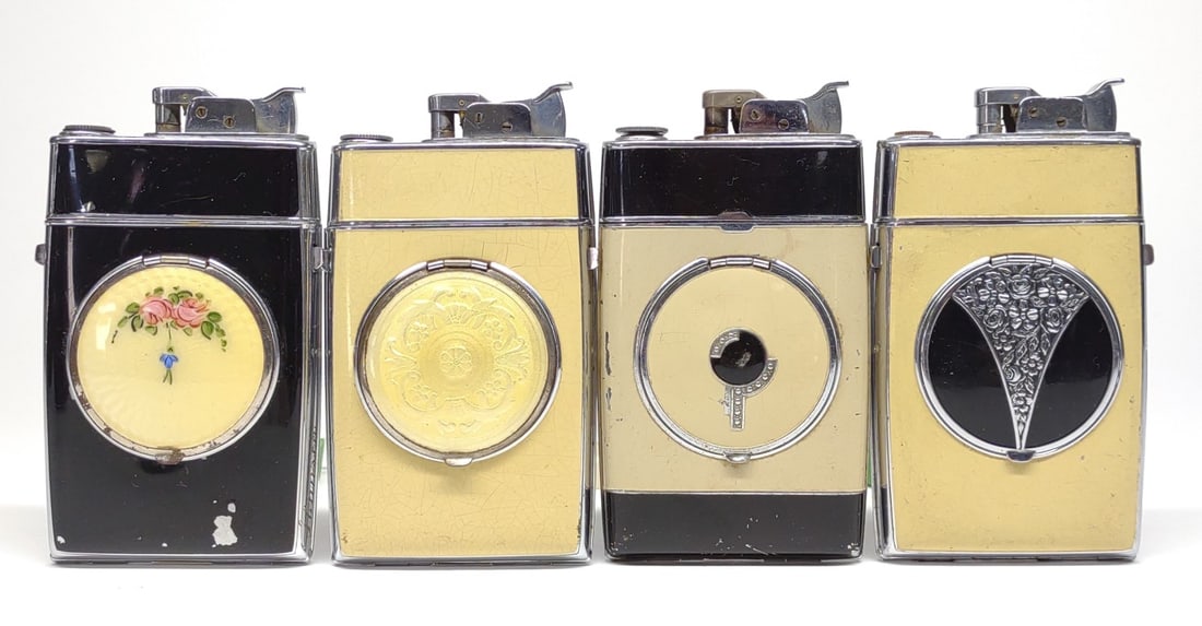 4 Vintage Evans Case Compact Lighters (1 of 10)
