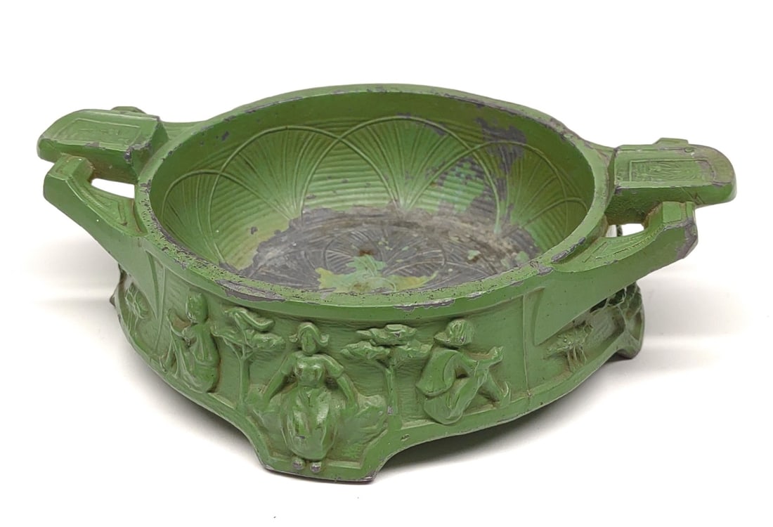 Art Deco Green Figural Ash Tray (1 of 8)