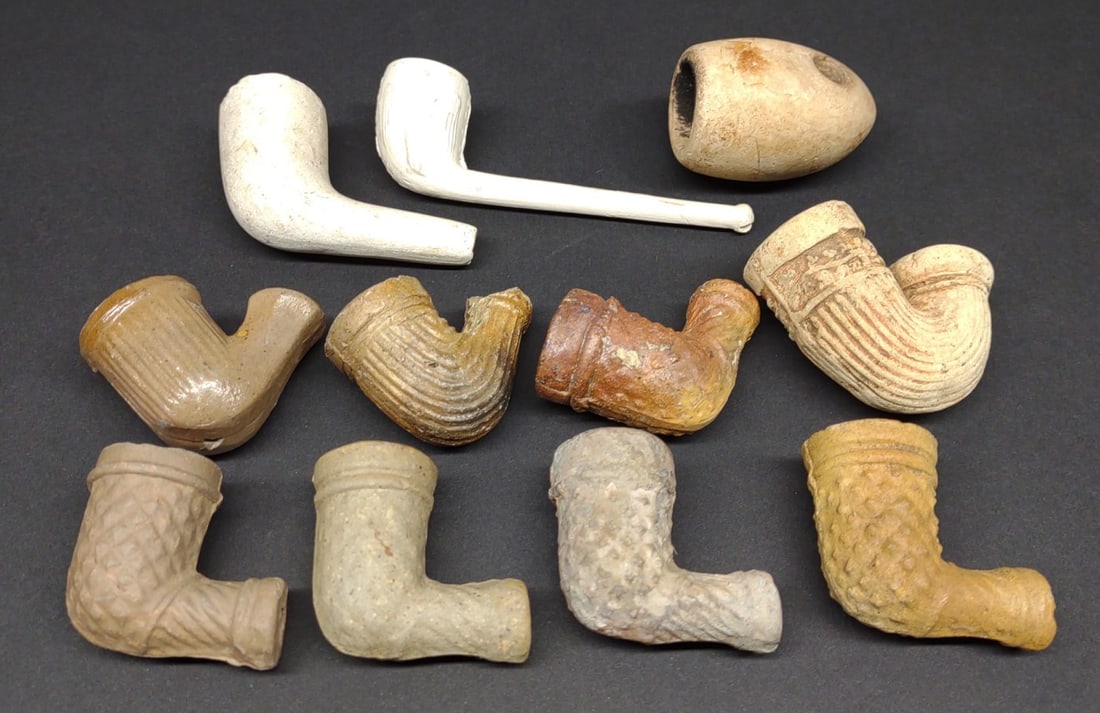 11 Antique Clay Pipe Bowls (1 of 7)