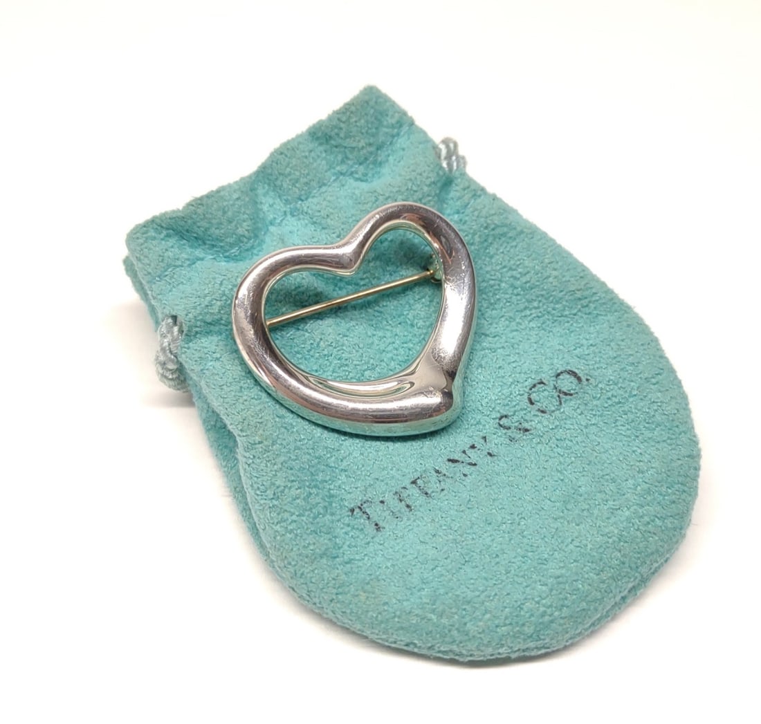 Tiffany & Co. Heart Brooch W/ Original Pouch (1 of 7)