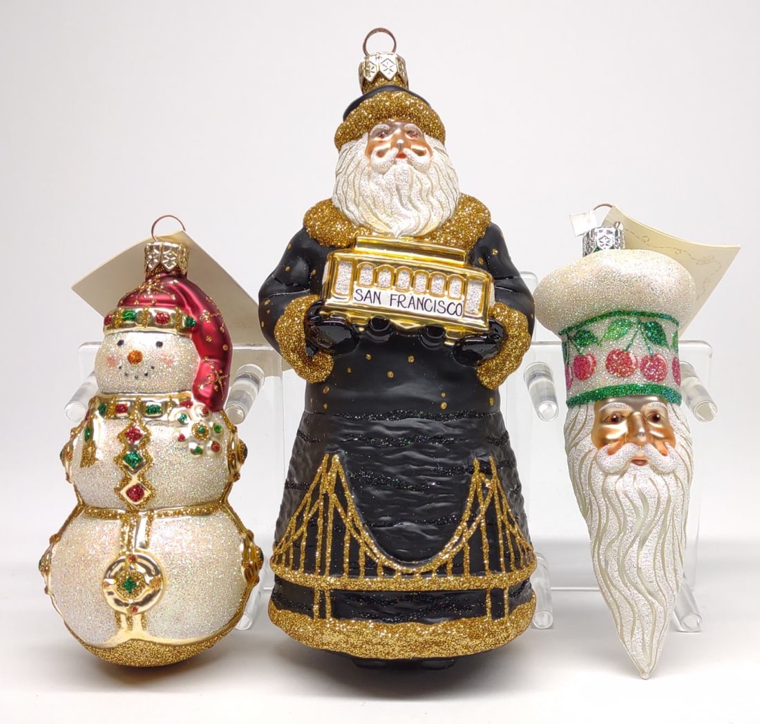 3 Patricia Breen Glass Christmas Ornaments (1 of 7)