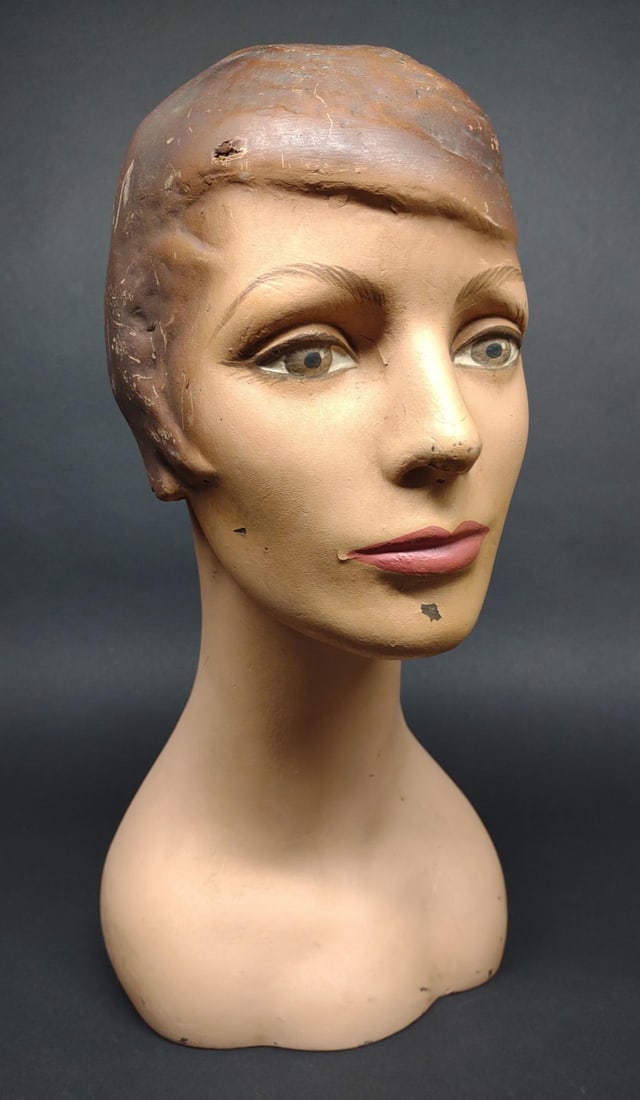 Vintage Art Deco Style Mannequin Bust - A (1 of 8)