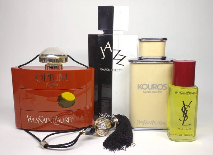 Large Yves Saint Laurent Factice Perfume Bottles