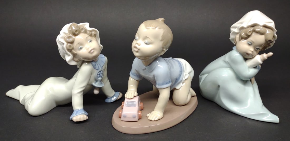 3 Lladro Child Figures (#6429, 5101 & 5103) (1 of 10)