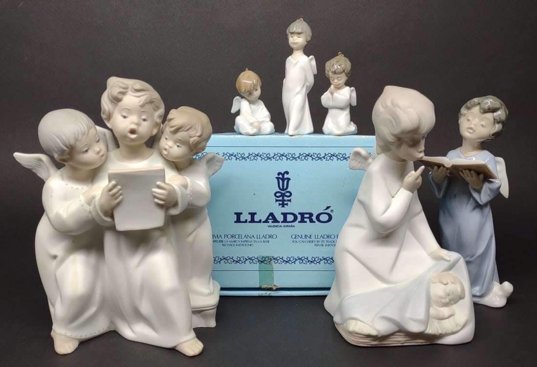 6 Lladro Angel Figures (#4635, 5724, 4542, 1604) (1 of 15)