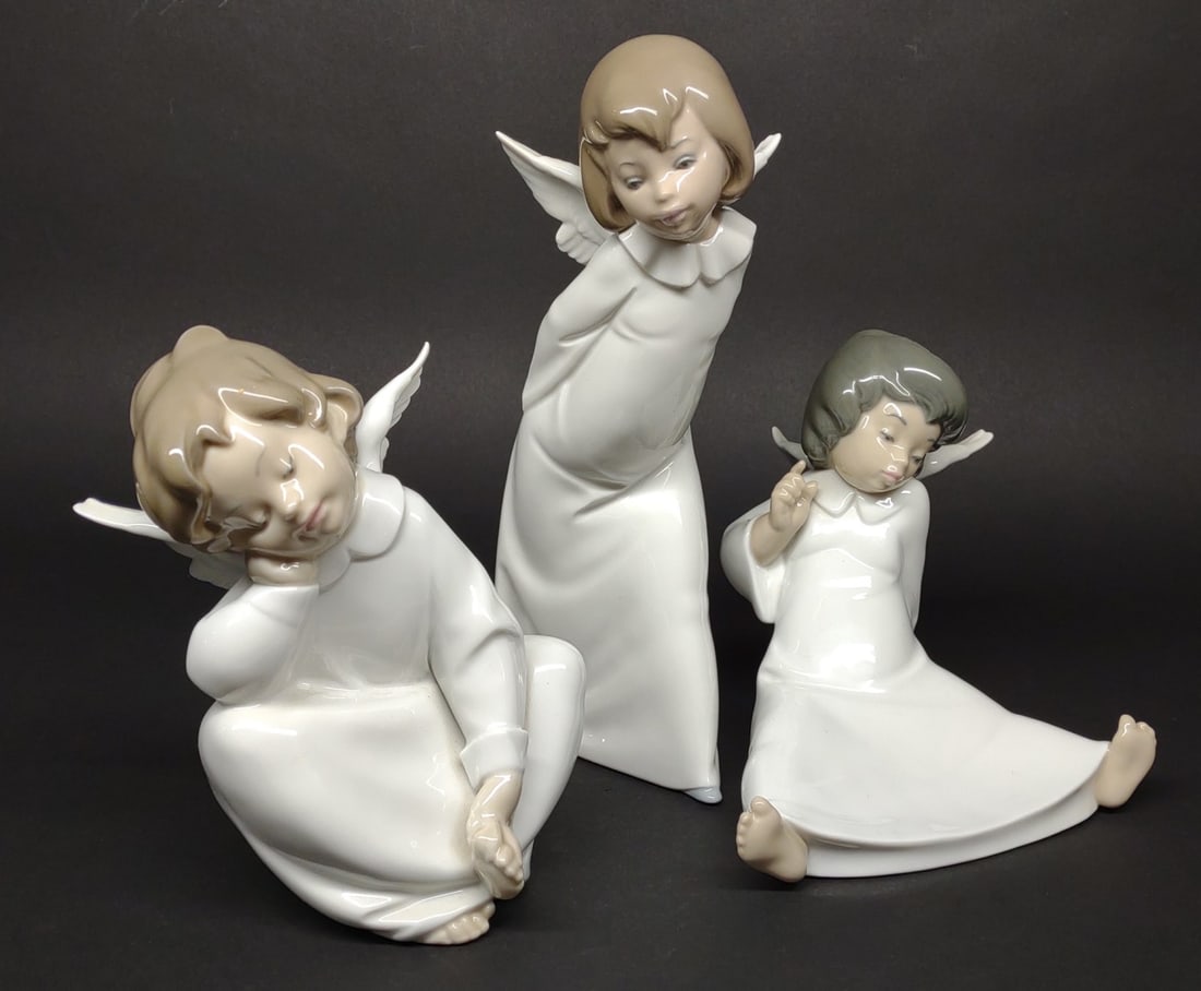 3 Lladro Angel Figures (#4960, 4962, 4961) (1 of 11)