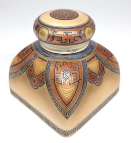 Nippon Egyptian Decorated Inkwell