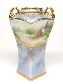 Nippon Scenic Lake Landscape Vase