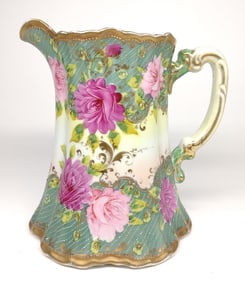 Nippon Pink Rose Floral Milk Pitcher