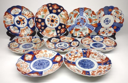 9 Japan Imari Decorated Plates