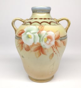 Imperial Nippon Orange Floral Vase