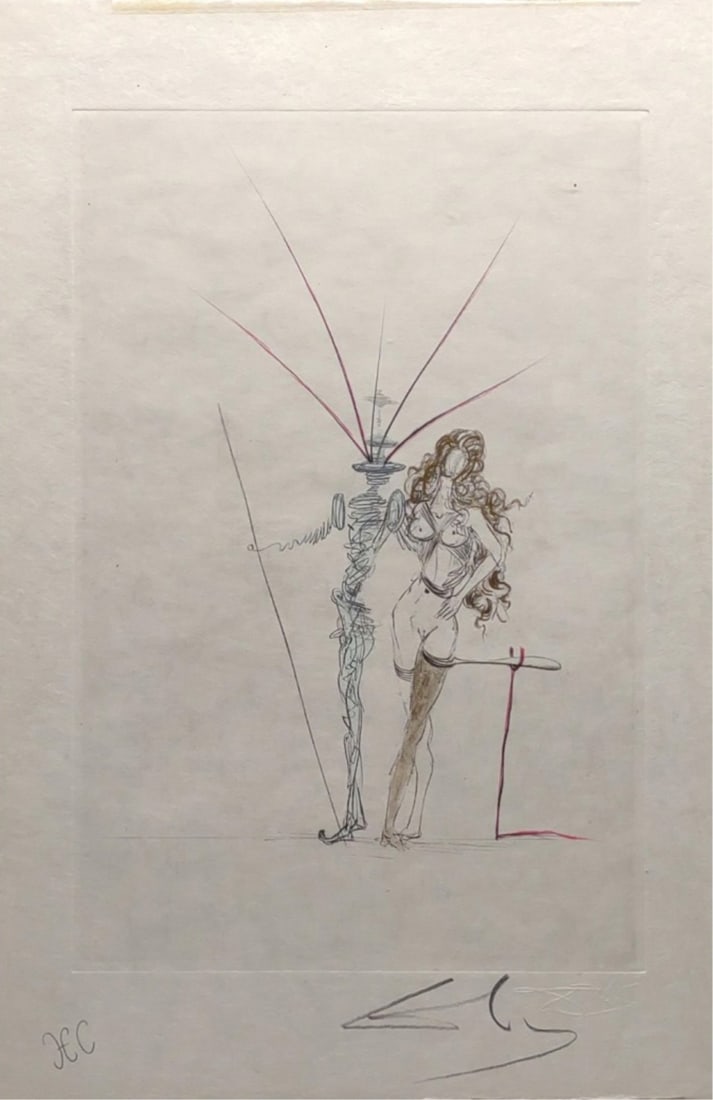 Salvador Dali Signed 'Frontispiece' Etching w/ COA (1 of 12)