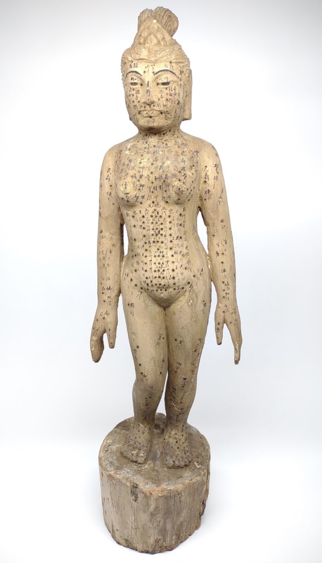 Chinese Wooden Female Acupuncture Model (1 of 10)