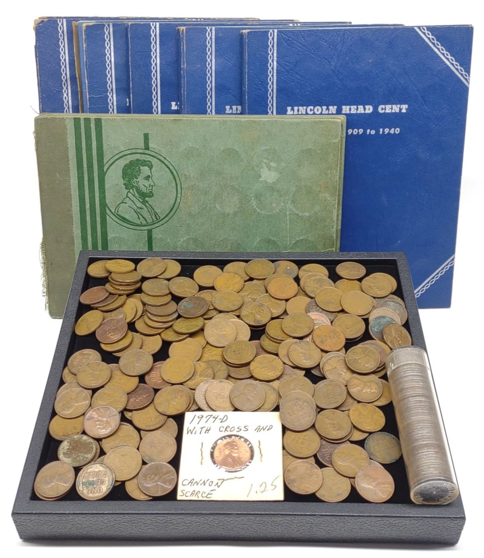 Wheat Pennies, Steel Pennies & Collection Books (1 of 18)