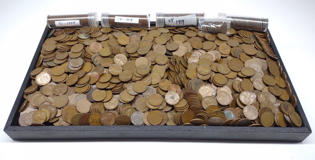 (approx. 1653) Indian Head, Steel & Wheat Pennies (1 of 16)