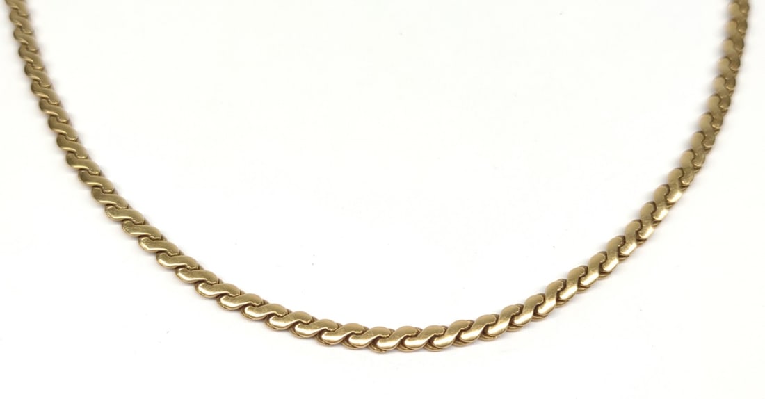 14K Yellow Gold Snake Chain Necklace (25" long) (1 of 7)