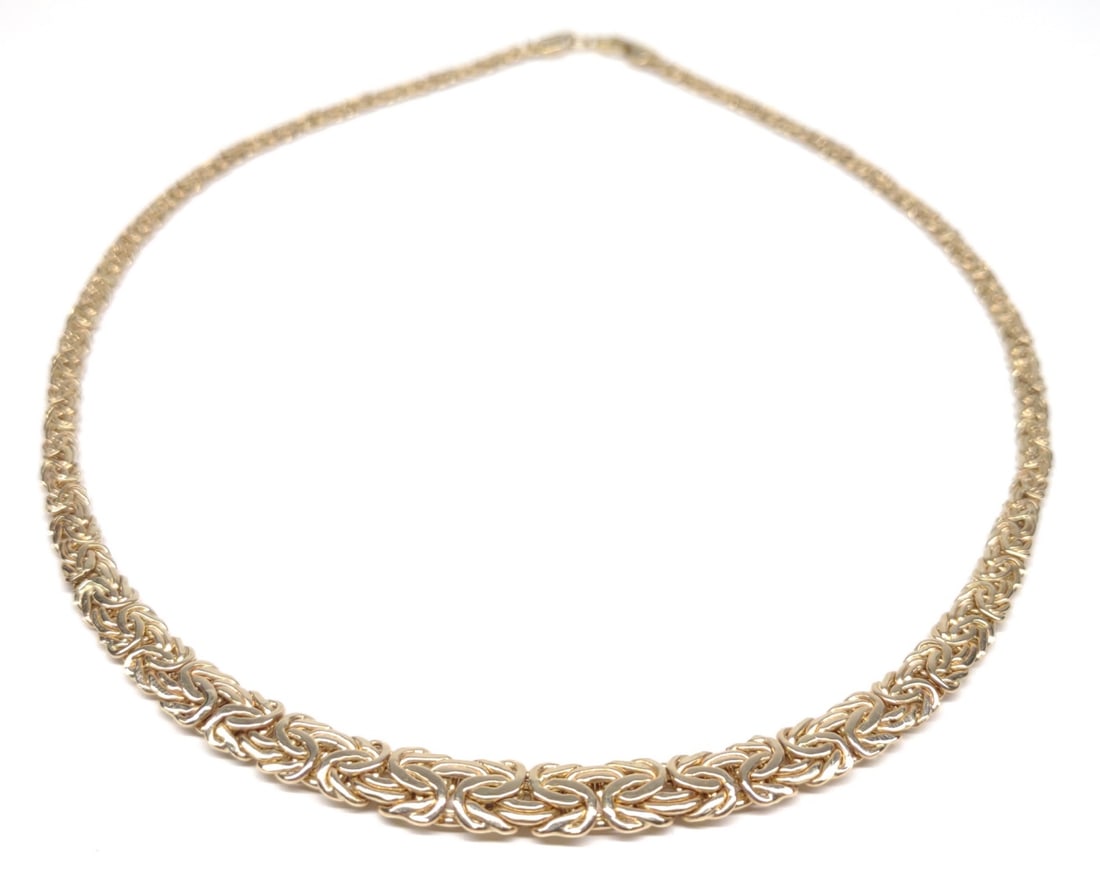 14K Gold Byzantine Necklace (17" long) (1 of 10)