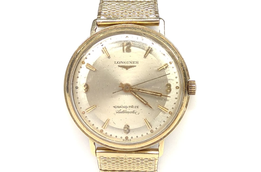 14K Gold Longines Grand Prize Automatic Mens Watch (1 of 10)