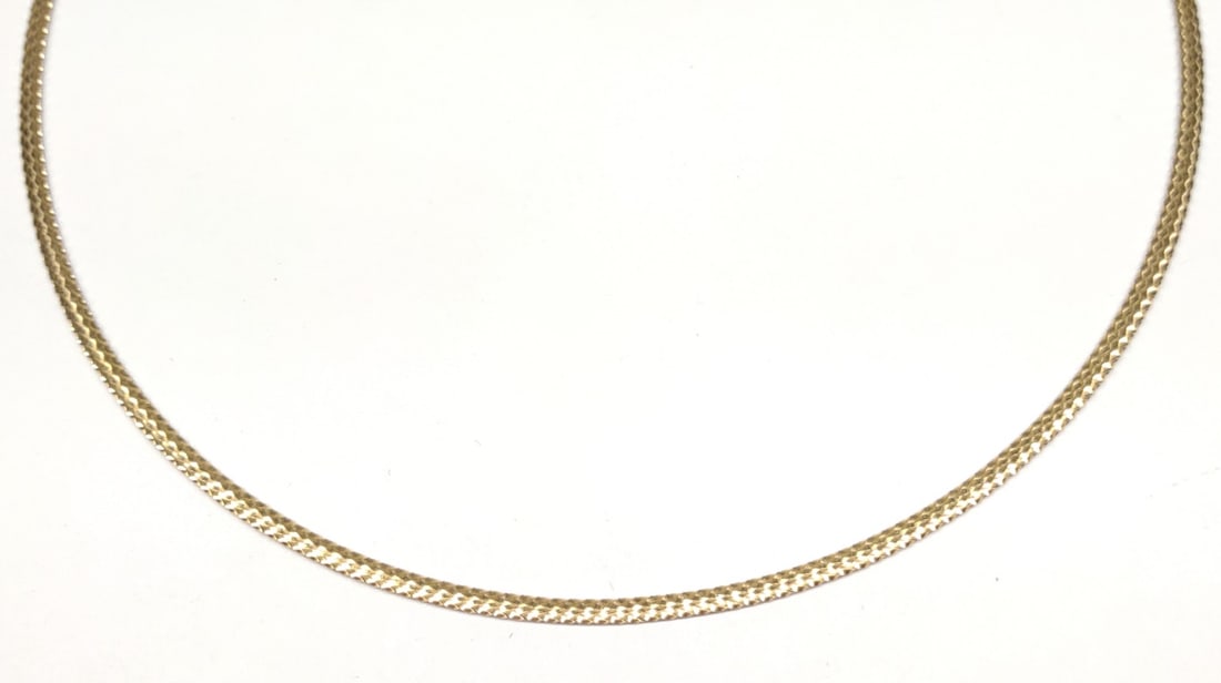 18K Yellow & White Reversible Necklace (16" L) (1 of 10)
