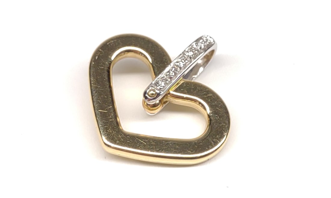 14K Gold & Diamond Heart Pendant (1 of 6)