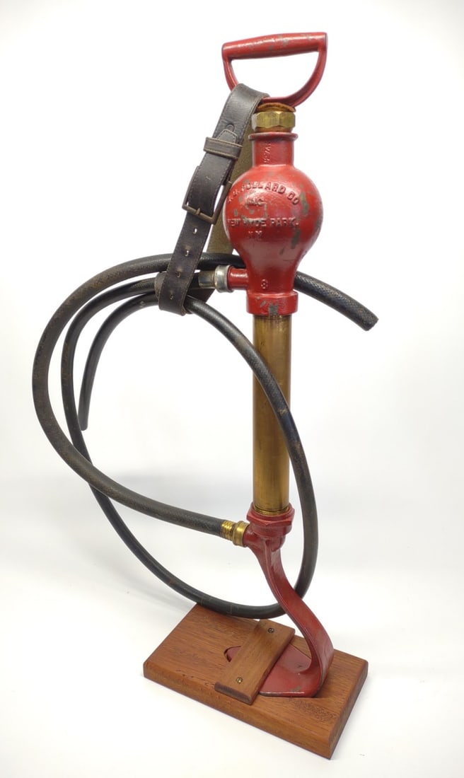 Vtg. JC Pollard NY Stirrup Fire Pump Extinguisher (1 of 8)
