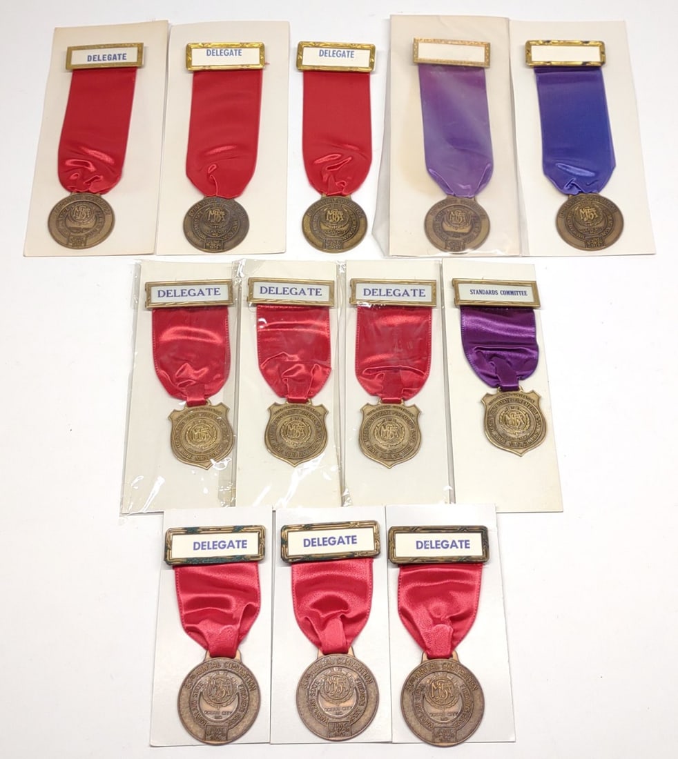 (12) 1960-80s Maryland Fire Convention Medals (1 of 5)