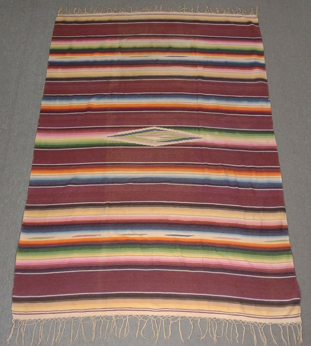 Saltillo Sarape Blanket, Northern Mexico (1 of 8)