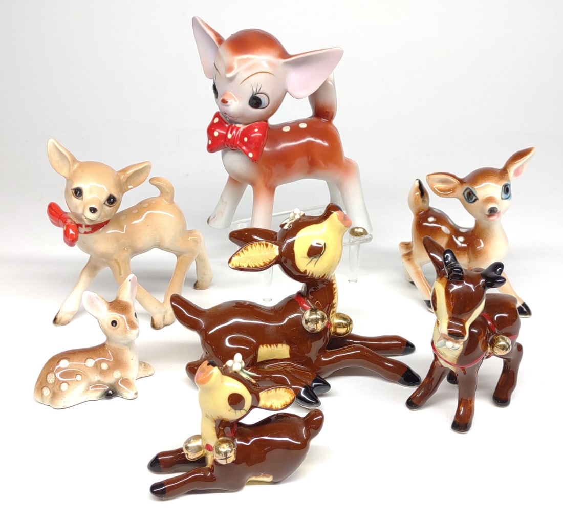 (7) Vintage Japan Deer Figurines (1 of 15)