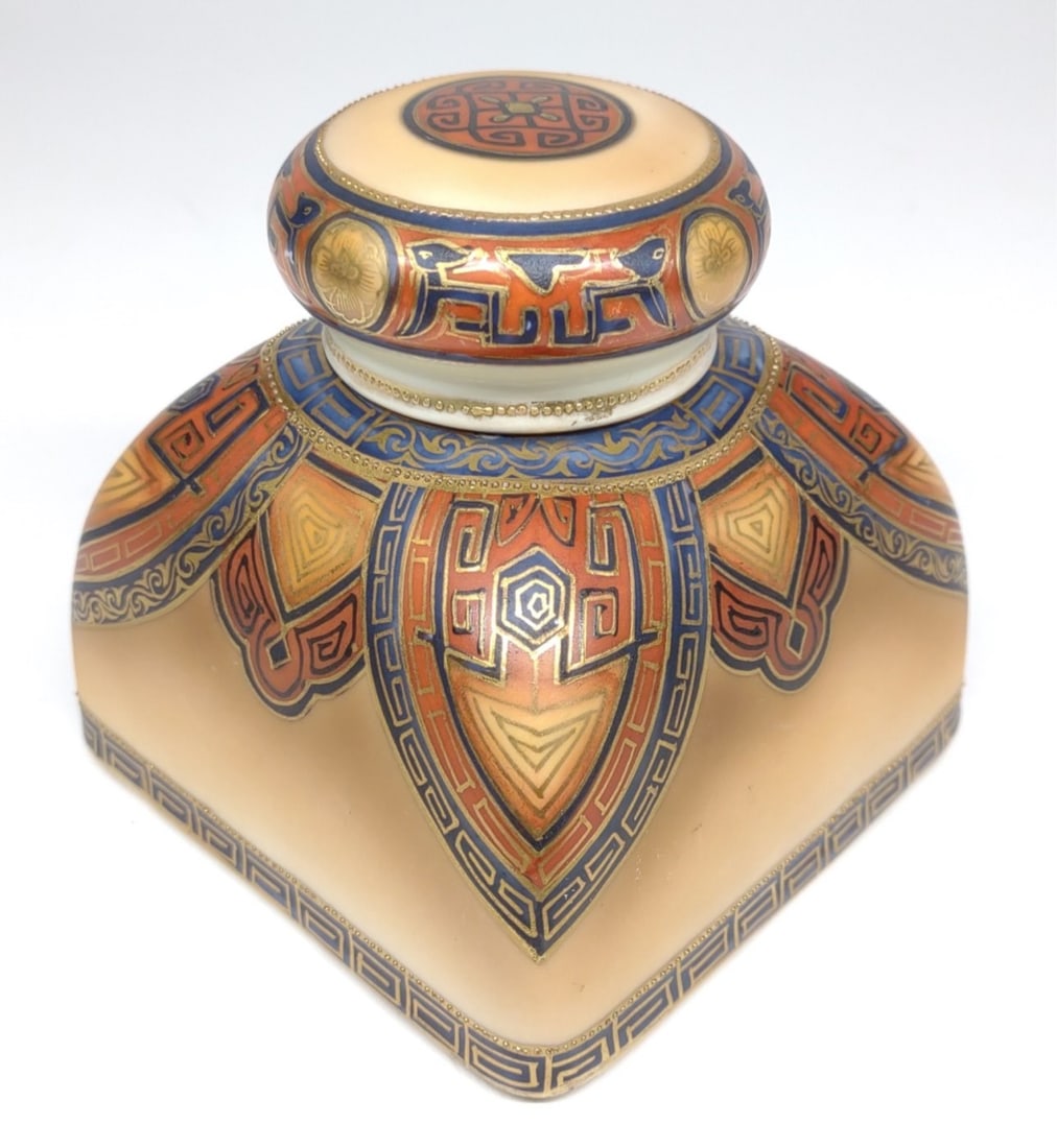 Nippon Egyptian Decorated Inkwell (1 of 11)