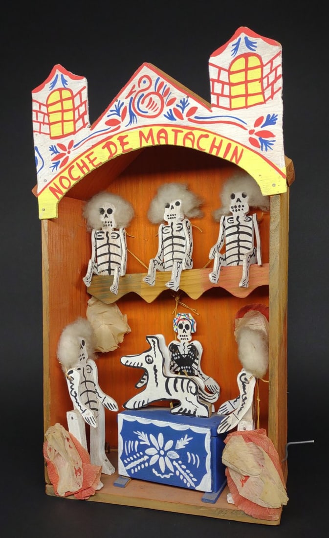 Mexican Folk Art Noche De Matachin Dancing Figure (1 of 9)