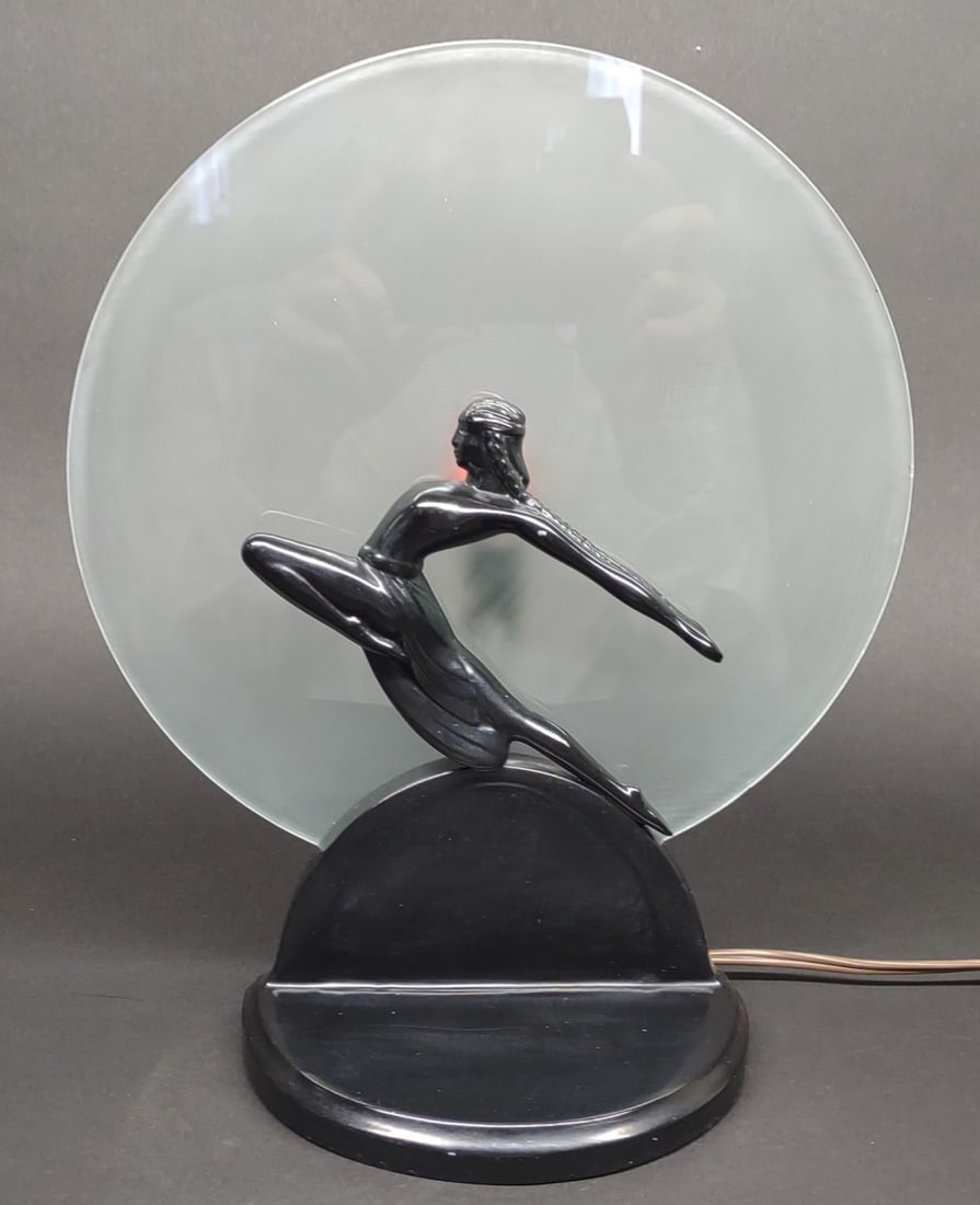 Art Deco Style Lady Dancing Silhouette Lamp (1 of 7)